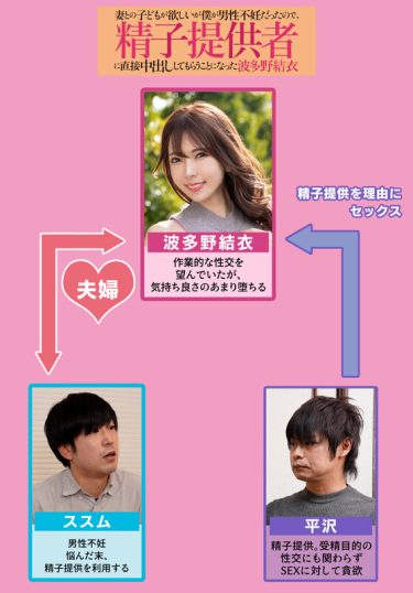 【レビュー】波多野結衣：『妻との子どもが欲しいが僕が男性不妊だったので、精子提供者に直接中出ししてもらうことになった 波多野結衣』